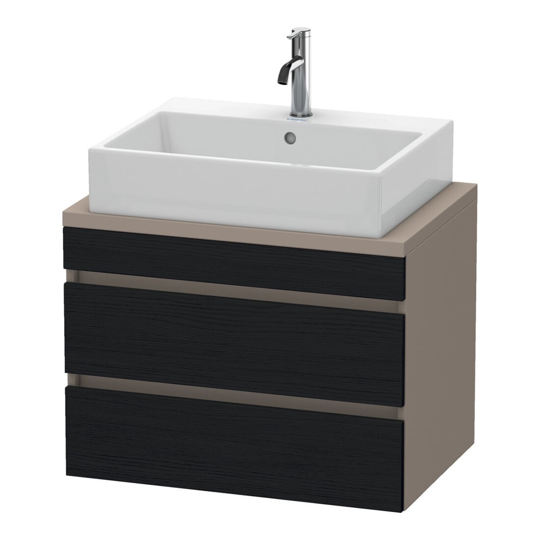 Duravit Waschtischunterschrank Com DuraStyle 70x47,8cm, E sw/Bas ma, f Kons, 2 Schub.