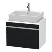Duravit Waschtischunterschrank Com DuraStyle 70x47,8cm, Ei sw/we ma, f Kons, 1 Auszug