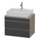 Duravit Waschtischunterschrank Com DuraStyle 70x47,8cm, gra m/ba ma, f Kons, 2 Schub.-1