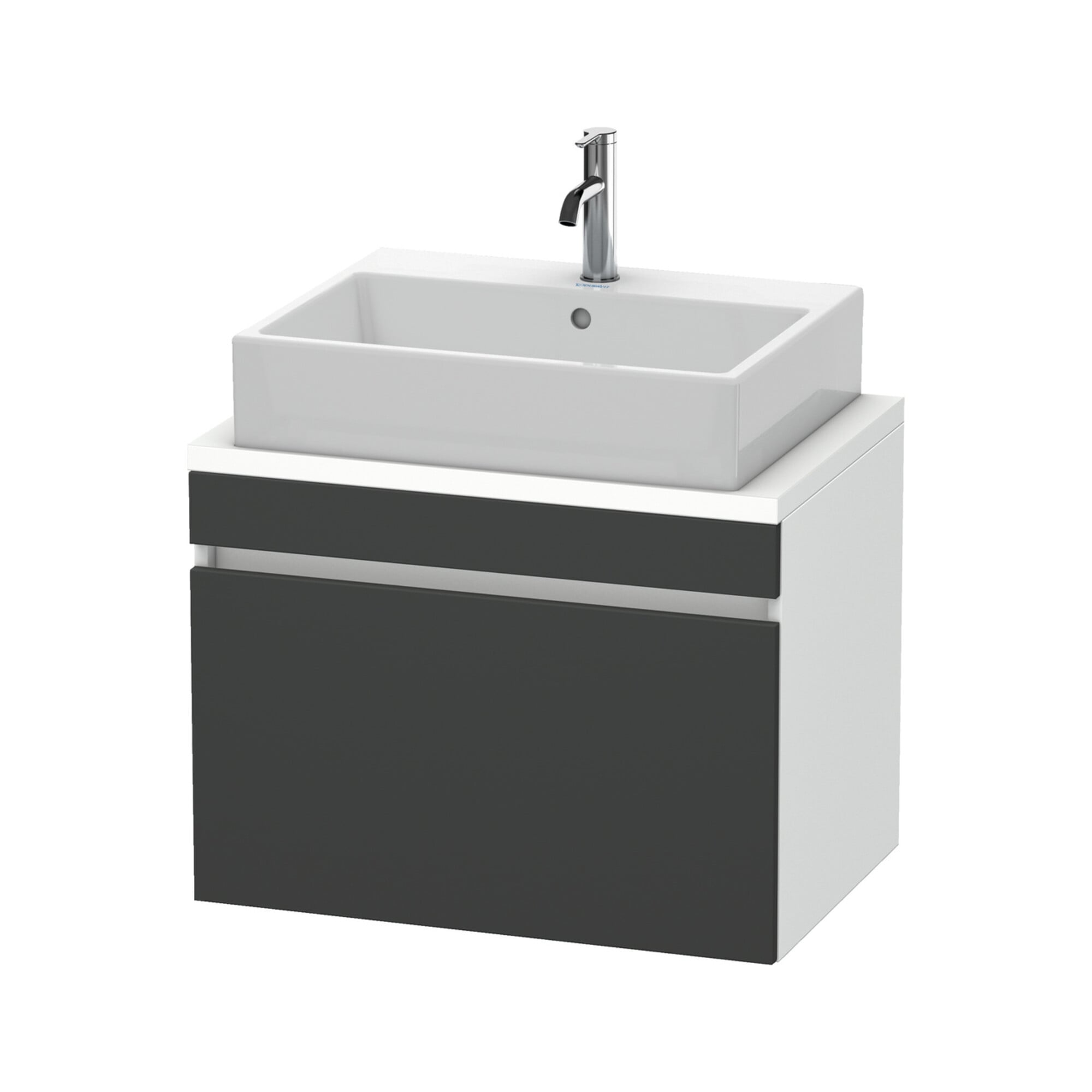 Duravit Waschtischunterschrank Com DuraStyle 70x47,8cm, gra m/we ma, f Kons, 1 Ausz.