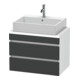 Duravit Waschtischunterschrank Com DuraStyle 70x47,8cm, gra m/we ma, f Kons, 2 Schub.-1
