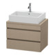 Duravit Waschtischunterschrank Com DuraStyle 70x47,8cm, lei, f Konsole, 2 Schubkästen-1