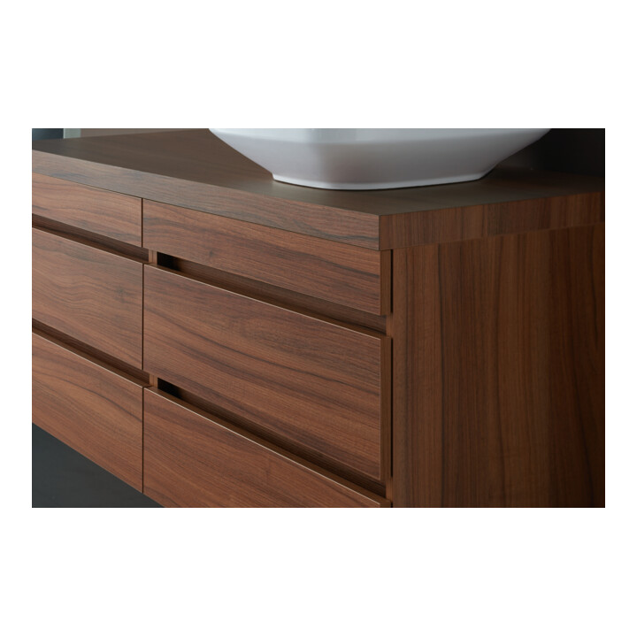 Duravit Waschtischunterschrank Com DuraStyle 70x47,8cm, Nussb Nat, f Kons, 2 Schub.