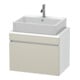 Duravit Waschtischunterschrank Com DuraStyle 70x47,8cm, tau/we ma, f Kons, 1 Auszug-1
