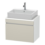 Duravit Waschtischunterschrank Com DuraStyle 70x47,8cm, tau/we ma, f Kons, 1 Auszug