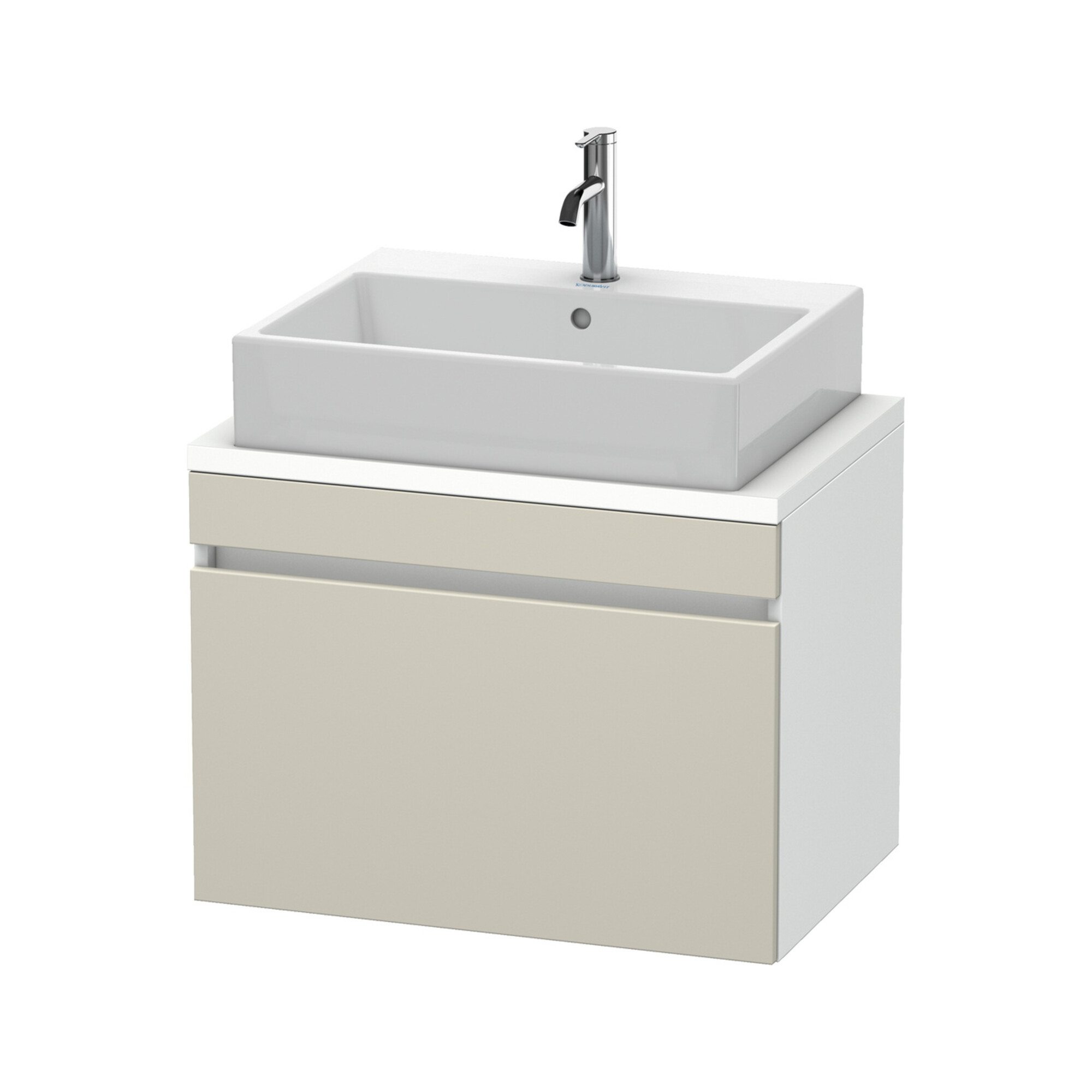 Duravit Waschtischunterschrank Com DuraStyle 70x47,8cm, tau/we ma, f Kons, 1 Auszug