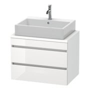 Duravit Waschtischunterschrank Com DuraStyle 70x47,8cm, w hgl/we ma, f Kons, 2 Schub.