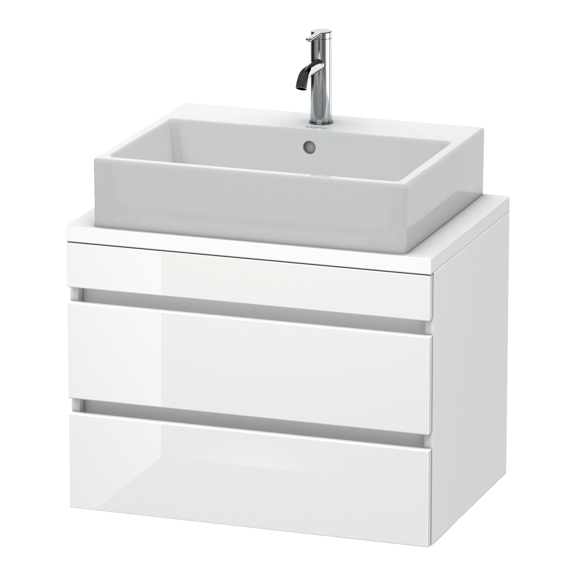 Duravit Waschtischunterschrank Com DuraStyle 70x47,8cm, w hgl/we ma, f Kons, 2 Schub.