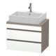 Duravit Waschtischunterschrank Com DuraStyle 70x47,8cm, w m/bas ma, f Kons, 2 Schub.-1