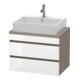 Duravit Waschtischunterschrank Com DuraStyle 70x47,8cm, we. hg/b ma, f Kons, 2 Schub.-1