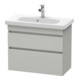 Duravit Waschtischunterschrank Com DuraStyle 73x36,8cm, betongr ma, 2 SchKa., wandhängend-1