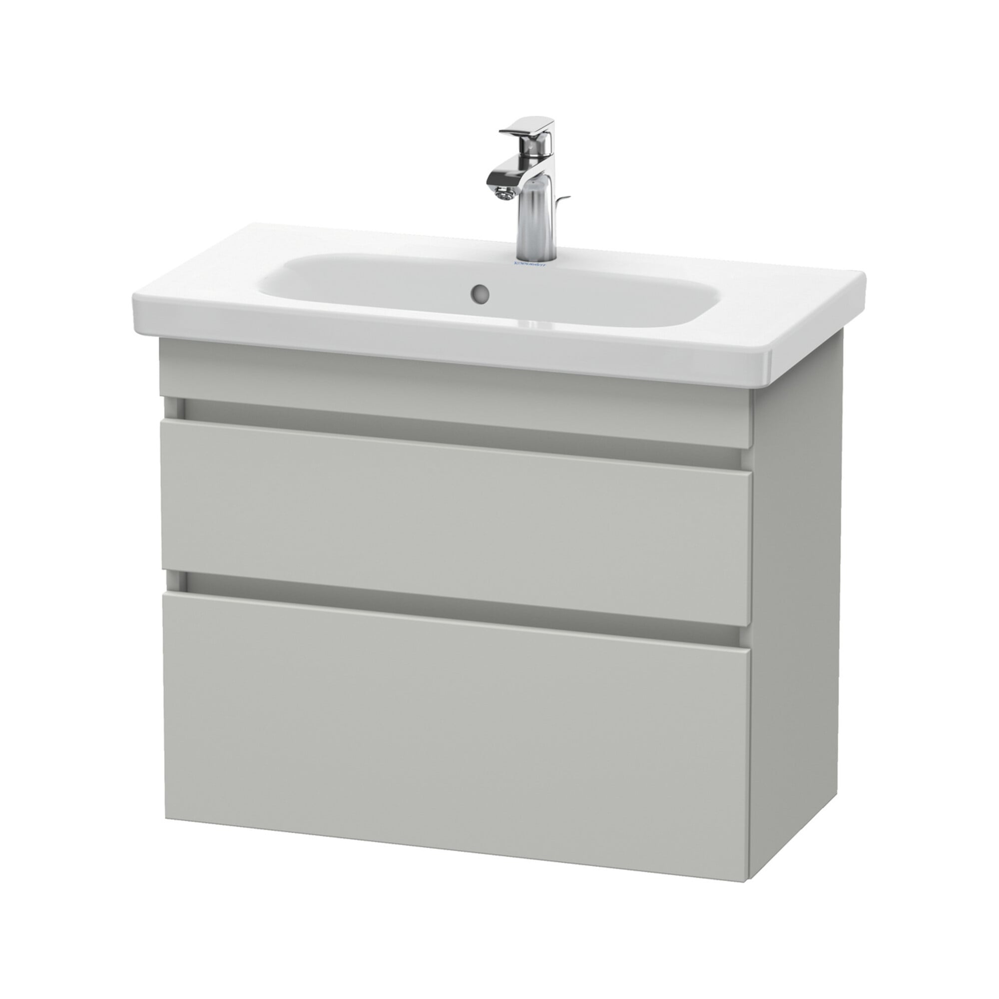 Duravit Waschtischunterschrank Com DuraStyle 73x36,8cm, betongr ma, 2 SchKa., wandhängend