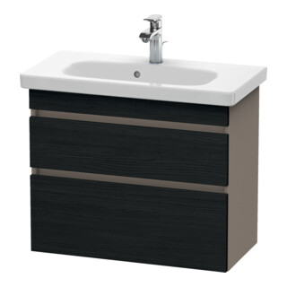Duravit Waschtischunterschrank Com DuraStyle 73x36,8cm, E sw/Bas ma, 2 SchKa., wandhängend