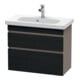 Duravit Waschtischunterschrank Com DuraStyle 73x36,8cm, E sw/Bas ma, 2 SchKa., wandhängend-1