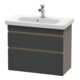 Duravit Waschtischunterschrank Com DuraStyle 73x36,8cm, gra m/bas ma, 2 SchKa., wandhängend-1