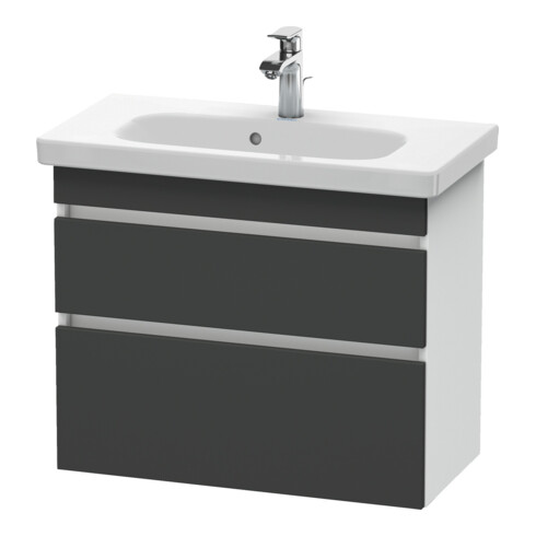 Duravit Waschtischunterschrank Com DuraStyle 73x36,8cm, gra m/we ma, 2 SchKa., wandhängend