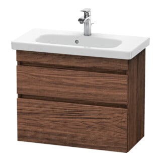 Duravit Waschtischunterschrank Com DuraStyle 73x36,8cm, Nussb dkl., 2 SchKa., wandhängend