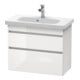 Duravit Waschtischunterschrank Com DuraStyle 73x36,8cm, Nussb Nat, 2 SchKa., wandhängend