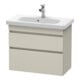 Duravit Waschtischunterschrank Com DuraStyle 73x36,8cm, Tau, 2 SchKa., wandhängend-1