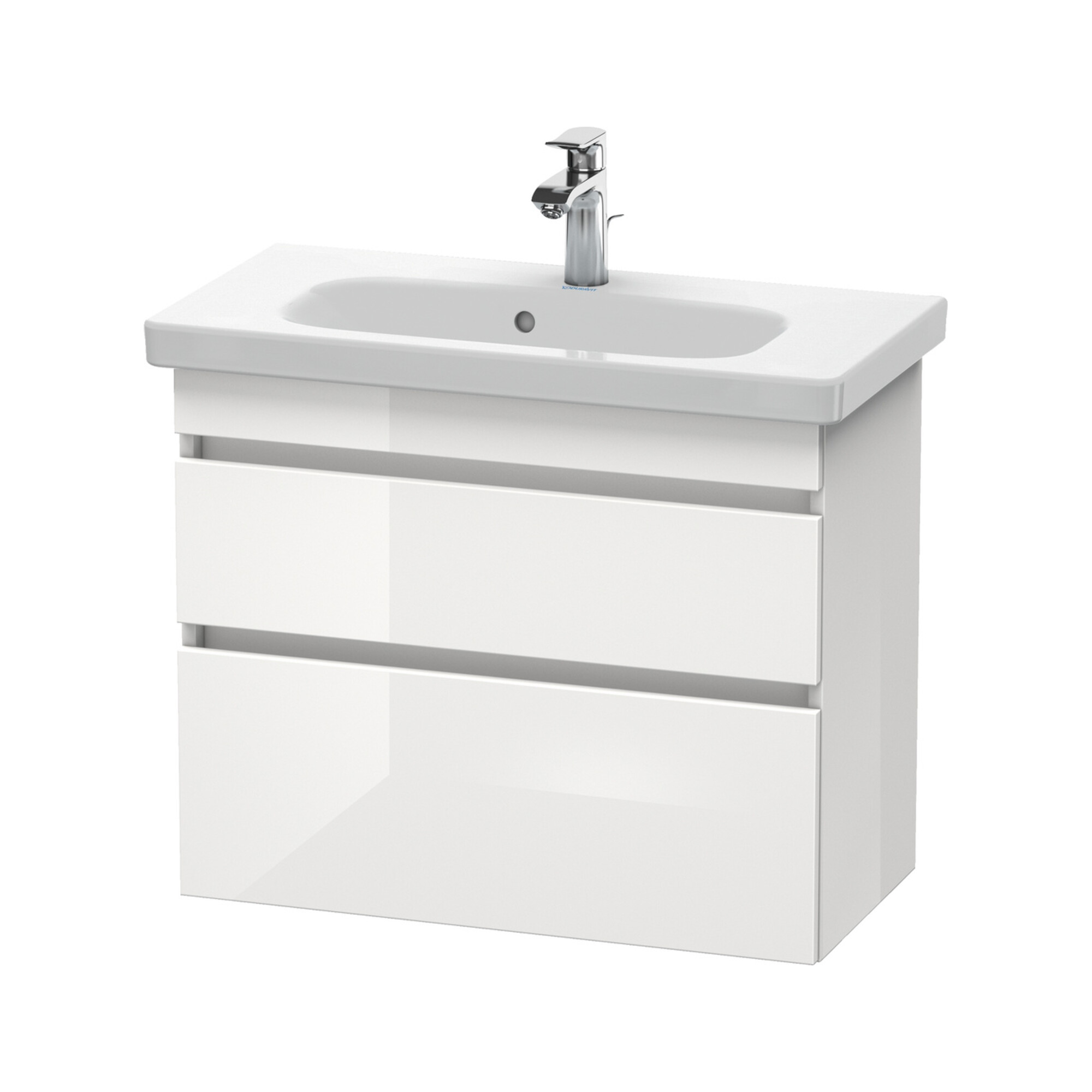 Duravit Waschtischunterschrank Com DuraStyle 73x36,8cm, we. hgl, 2 SchKa., wandhängend