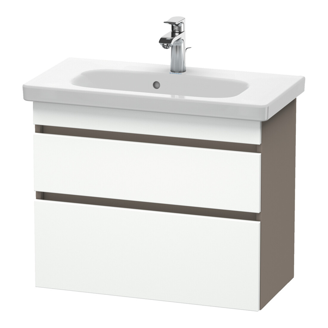 Duravit Waschtischunterschrank Com DuraStyle 73x36,8cm, we. m/bas ma, 2 SchKa., wandhängend