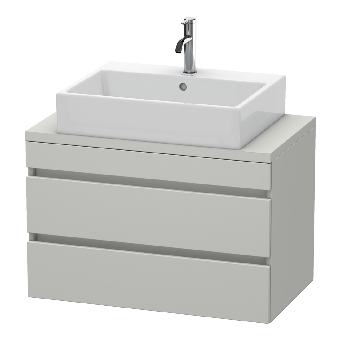 Duravit Waschtischunterschrank Com DuraStyle 80x47,8cm, betongr ma, f Kons, 2 Schub.