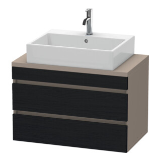 Duravit Waschtischunterschrank Com DuraStyle 80x47,8cm, E sw/Bas ma, f Kons, 2 Schub.