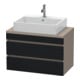 Duravit Waschtischunterschrank Com DuraStyle 80x47,8cm, E sw/Bas ma, f Kons, 2 Schub.-1