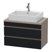 Duravit Waschtischunterschrank Com DuraStyle 80x47,8cm, E sw/Bas ma, f Kons, 2 Schub.