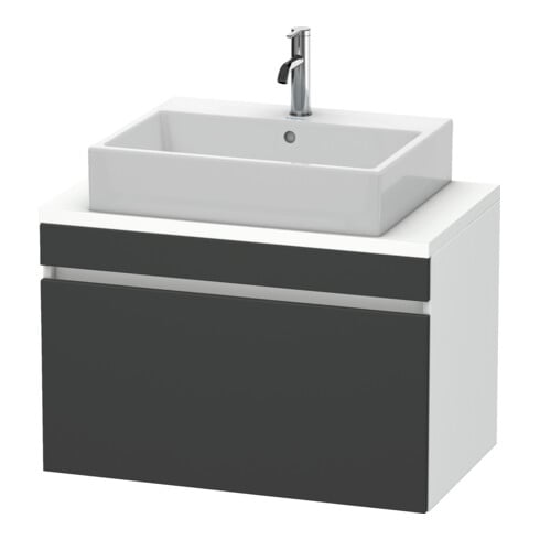 Duravit Waschtischunterschrank Com DuraStyle 80x47,8cm, gra m/we ma, f Kons, 1 Ausz.
