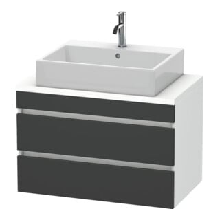 Duravit Waschtischunterschrank Com DuraStyle 80x47,8cm, gra m/we ma, f Kons, 2 Schub.