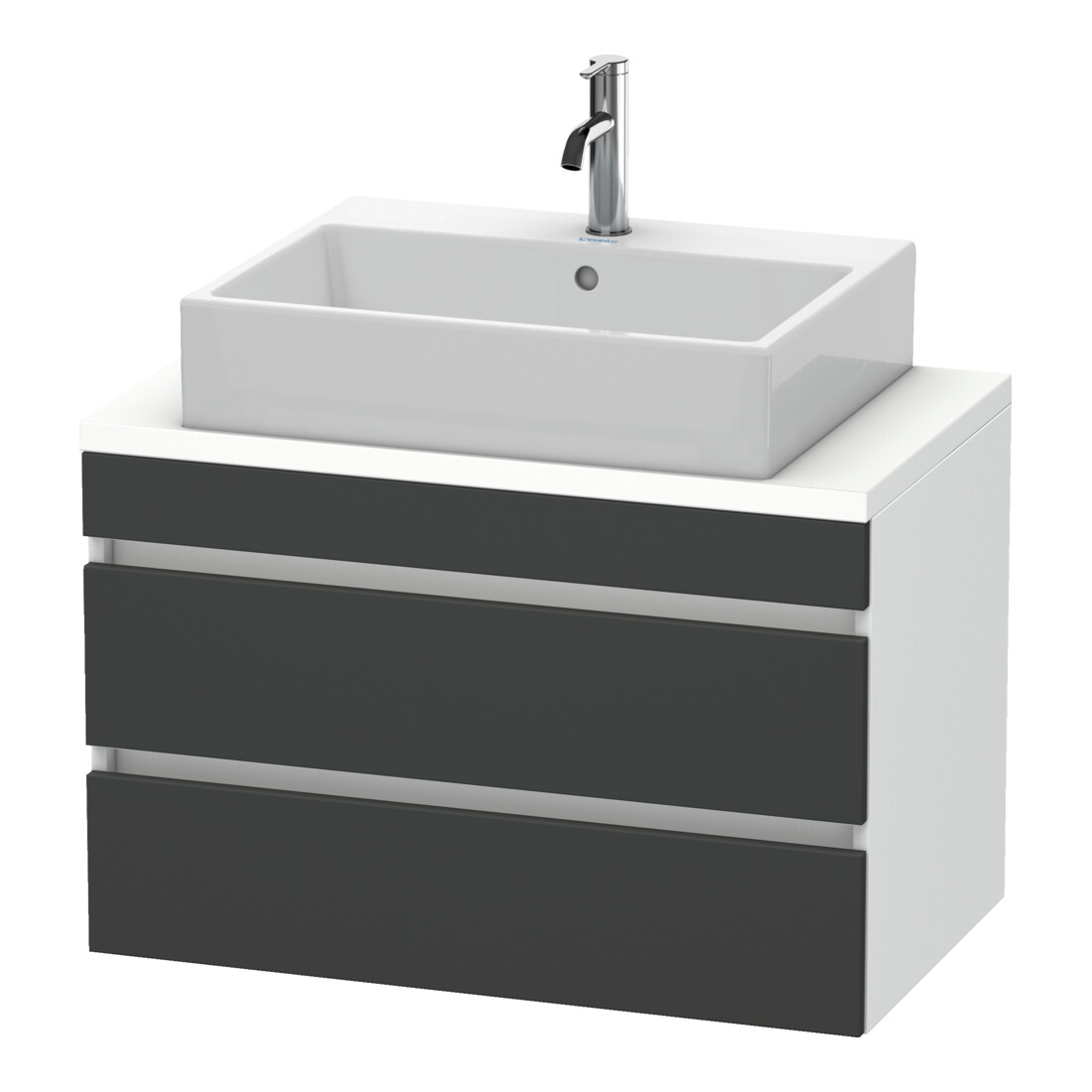 Duravit Waschtischunterschrank Com DuraStyle 80x47,8cm, gra m/we ma, f Kons, 2 Schub.