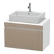 Duravit Waschtischunterschrank Com DuraStyle 80x47,8cm, lei/we ma, f Kons, 1 Auszug-1