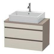 Duravit Waschtischunterschrank Com DuraStyle 80x47,8cm, tau/bas ma, f Kons, 2 Schub.