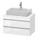 Duravit Waschtischunterschrank Com DuraStyle 80x47,8cm, w hgl/we ma, f Kons, 2 Schub.-1
