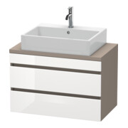 Duravit Waschtischunterschrank Com DuraStyle 80x47,8cm, we. hg/b ma, f Kons, 2 Schub.