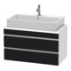 Duravit Waschtischunterschrank Com DuraStyle 90x47,8cm, Ei sw/we ma, f Kons, 2 Schub.-1