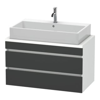 Duravit Waschtischunterschrank Com DuraStyle 90x47,8cm, gra m/we ma, f Kons, 2 Schub.