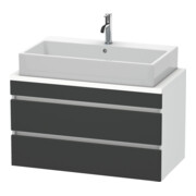 Duravit Waschtischunterschrank Com DuraStyle 90x47,8cm, gra m/we ma, f Kons, 2 Schub.