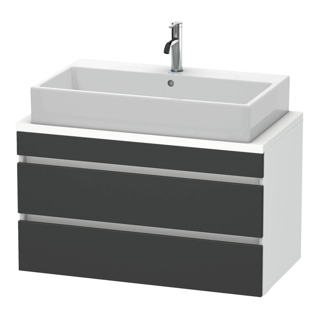 Duravit Waschtischunterschrank Com DuraStyle 90x47,8cm, gra m/we ma, f Kons, 2 Schub.