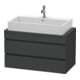 Duravit Waschtischunterschrank Com DuraStyle 90x47,8cm, graph ma, f Kons, 2 Schub.-1