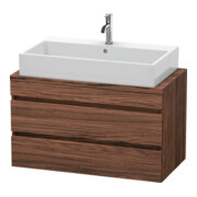 Duravit Waschtischunterschrank Com DuraStyle 90x47,8cm, Nussb dkl., f Kons, 2 Schub.