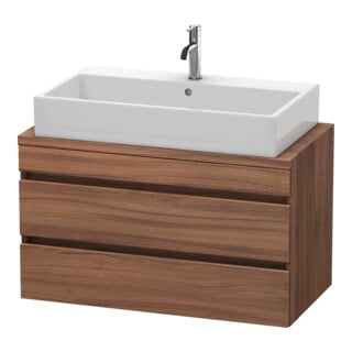 Duravit Waschtischunterschrank Com DuraStyle 90x47,8cm, Nussb Nat, f Kons, 2 Schub.