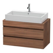 Duravit Waschtischunterschrank Com DuraStyle 90x47,8cm, Nussb Nat, f Kons, 2 Schub.