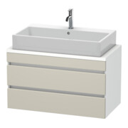 Duravit Waschtischunterschrank Com DuraStyle 90x47,8cm, tau/we ma, f Kons, 2 Schub.