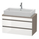 Duravit Waschtischunterschrank Com DuraStyle 90x47,8cm, we. hg/b ma, f Kons, 2 Schub.-1