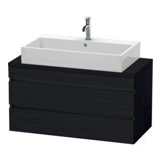 Duravit Waschtischunterschrank Comp DuraStyle 100x47,8cm, Ei sw, f Kons, 2 Schubkästen