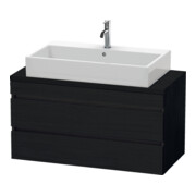 Duravit Waschtischunterschrank Comp DuraStyle 100x47,8cm, Ei sw, f Kons, 2 Schubkästen