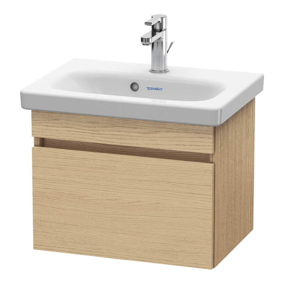 Duravit Waschtischunterschrank Comp DuraStyle 50x36,8cm, Eiche natur, 1 Auszug