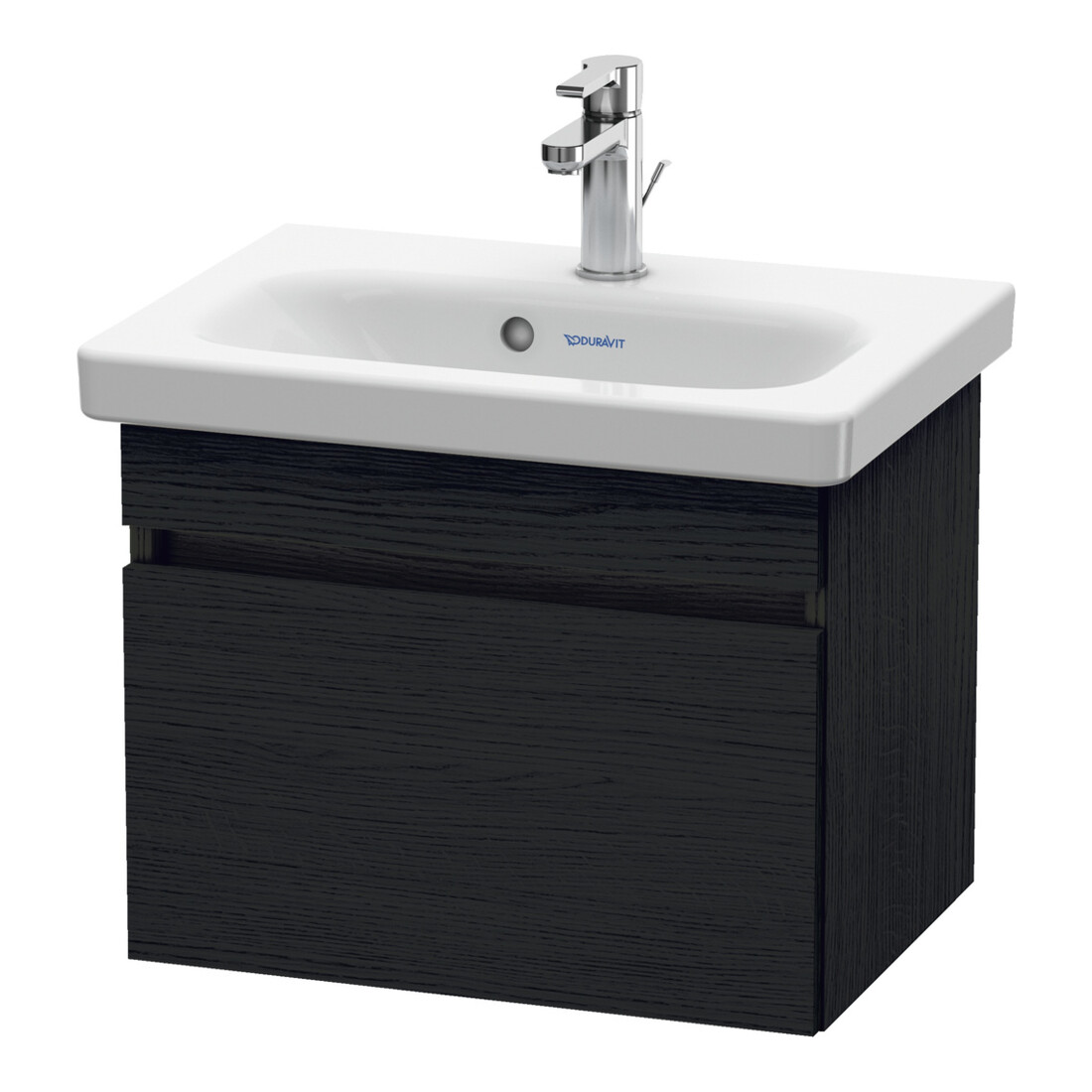 Duravit Waschtischunterschrank Comp DuraStyle 50x36,8cm, Eiche schwarz, 1 Auszug